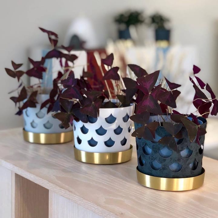 Trio bloempot drop, klein Ø12 cm, Wit KLONG