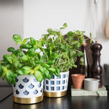 Trio bloempot drop, klein Ø12 cm - Wit - KLONG