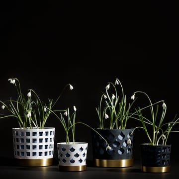 Trio bloempot drop, middel Ø18 cm - Blauw - KLONG