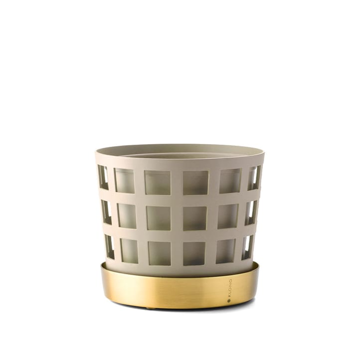 Trio Pot Square Bloempot - beige, klein - KLONG