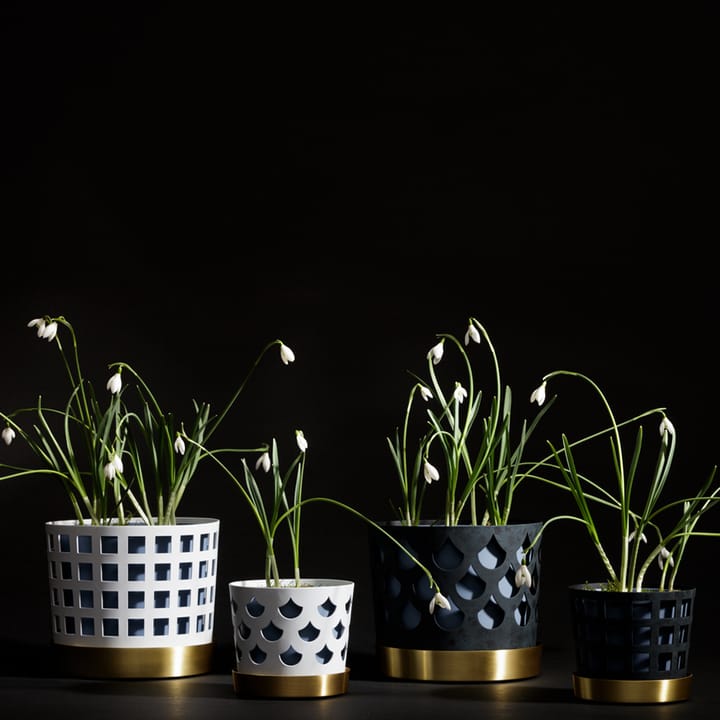 Trio Pot Square Bloempot, beige, medium KLONG