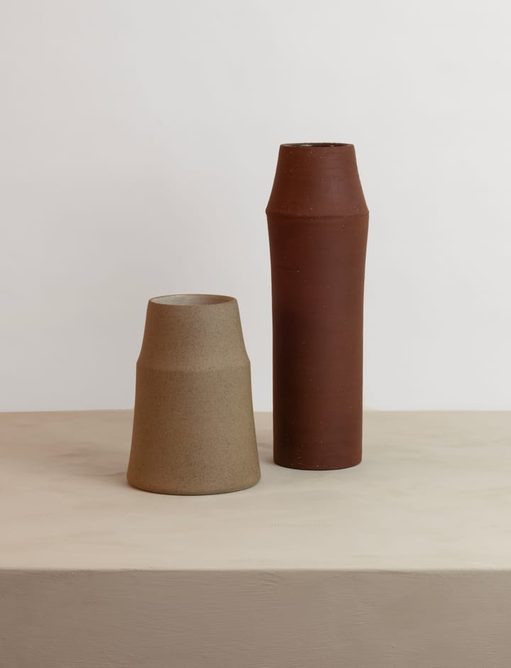 Clay vaas 32 cm, Terracotta Knabstrup Keramik