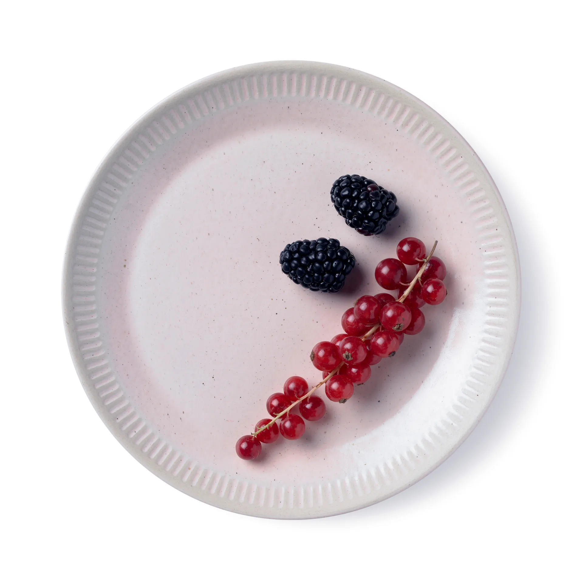 Colorit bord Ø19 cm, Roze Knabstrup Keramik