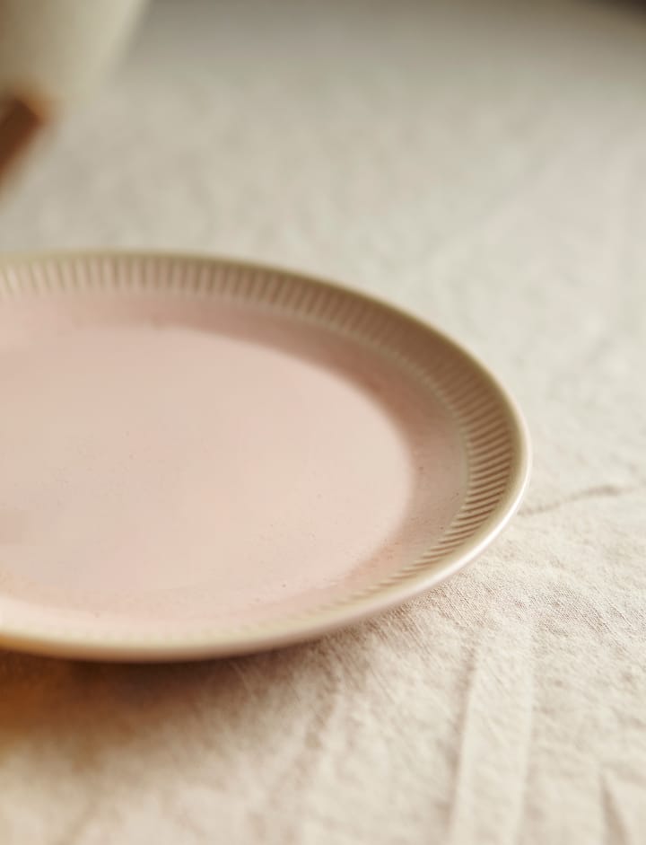 Colorit borden Ø27 cm - Roze - Knabstrup Keramik