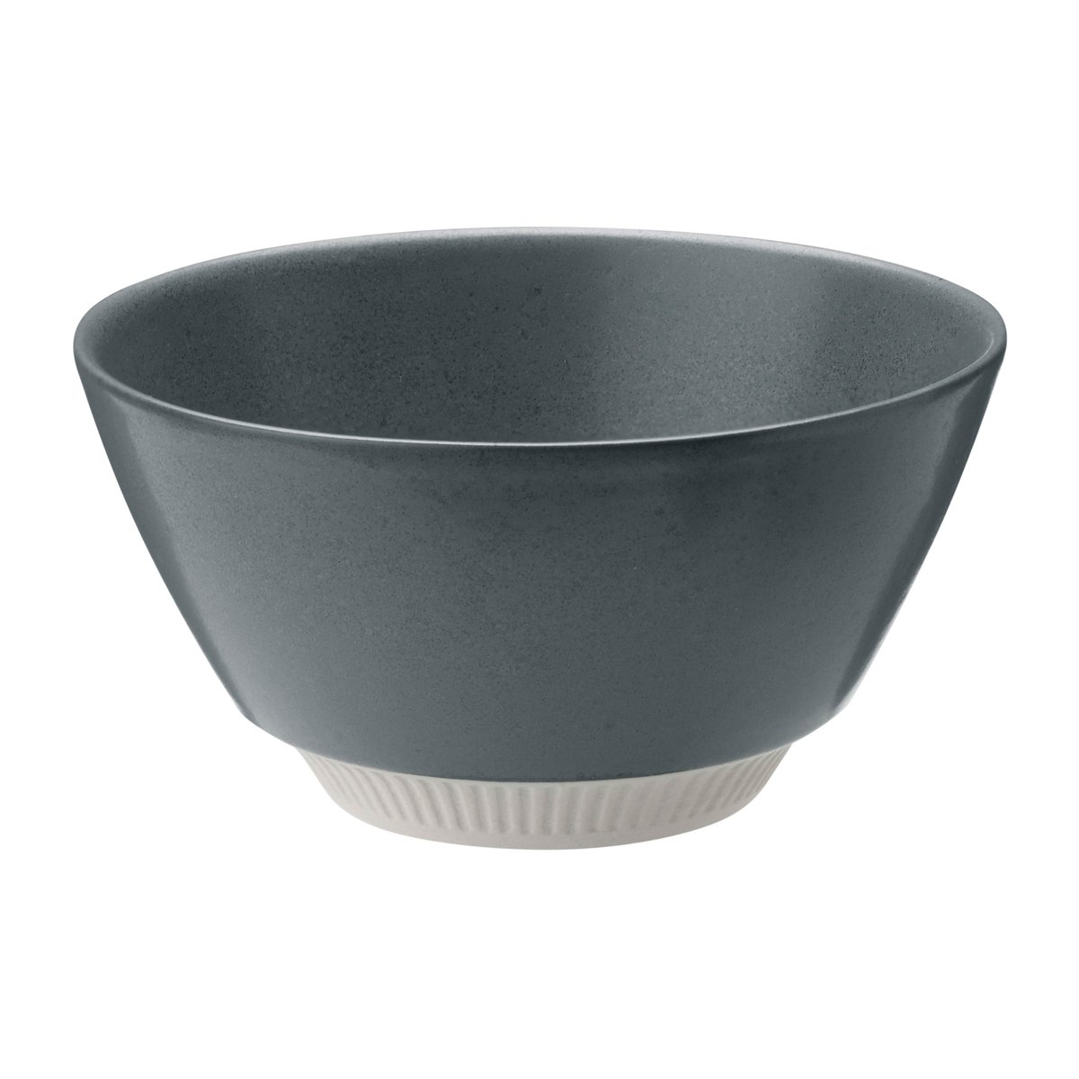 Knabstrup Keramik Colorit kom o14 cm Donkergrijs | Scandinavisch Interieur | Ontbijtkommen | Grijs