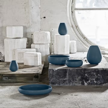 Earth schaal 30 cm - Blauw - Knabstrup Keramik