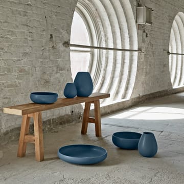 Earth schaal 30 cm - Blauw - Knabstrup Keramik
