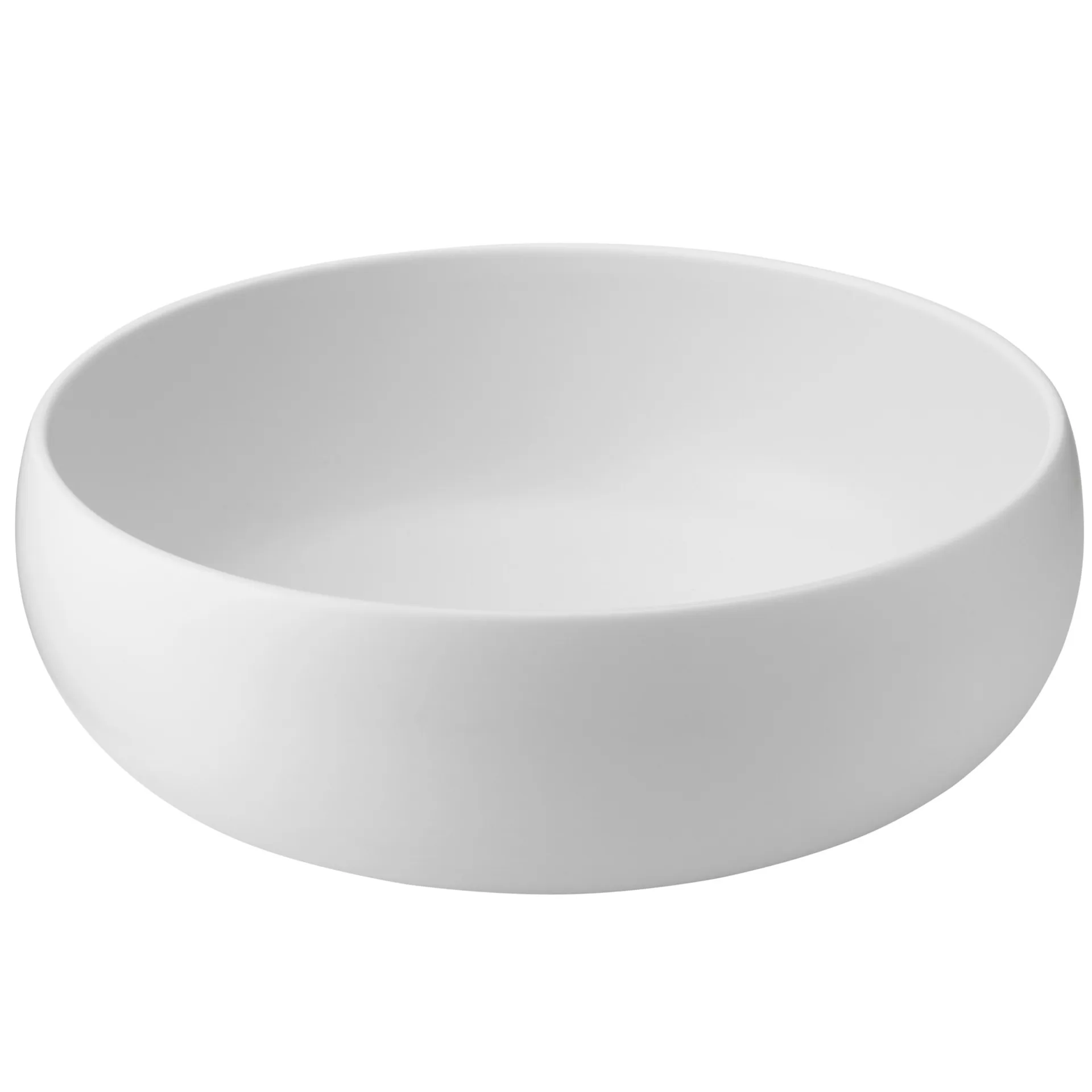 Earth schaal 30 cm, Kalk-wit Knabstrup Keramik