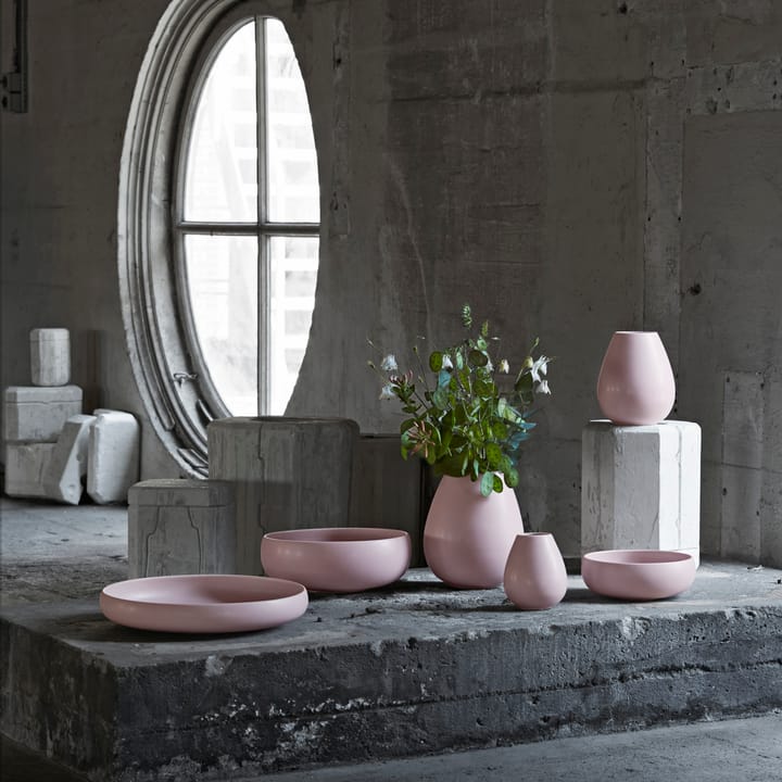 Earth vaas 14 cm, Roze Knabstrup Keramik