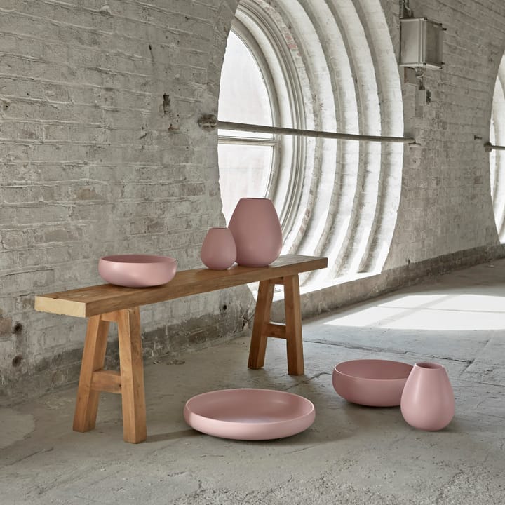 Earth vaas 14 cm, Roze Knabstrup Keramik