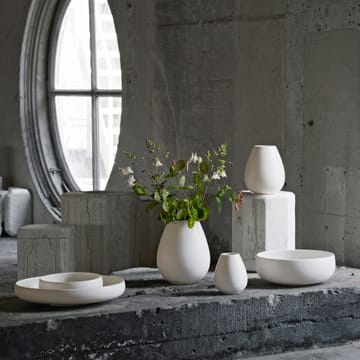 Earth vaas 19 cm - Wit - Knabstrup Keramik