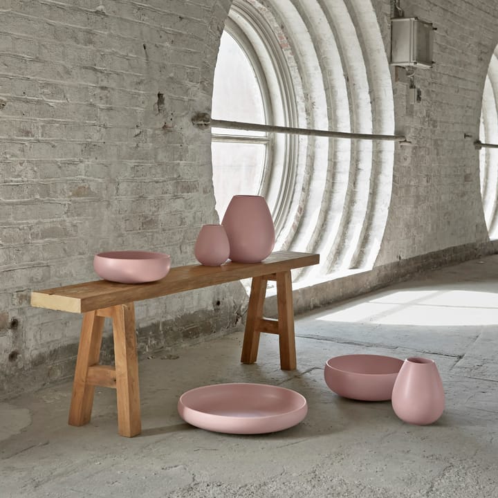 Earth vaas 24 cm, Roze Knabstrup Keramik
