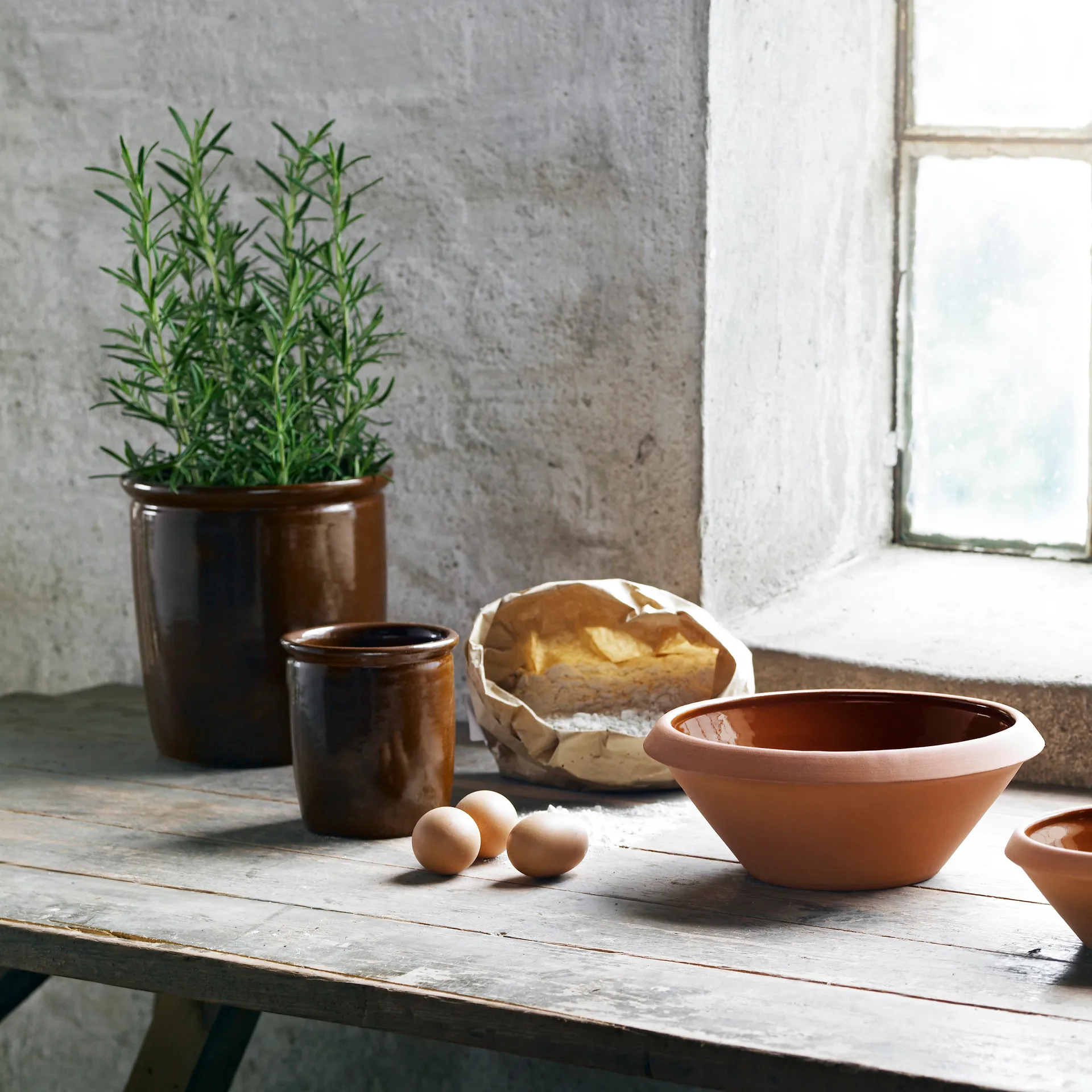 Knabstrup beslagkom 5 l, terracotta Knabstrup Keramik
