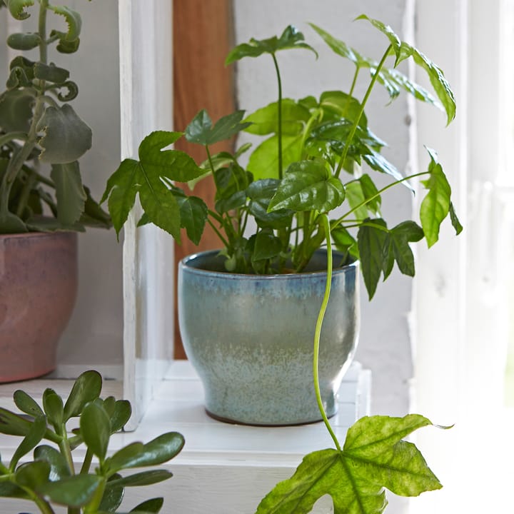 Knabstrup buitenbloempot Ø14,5 cm, Soft mint Knabstrup Keramik