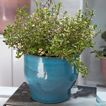 Knabstrup buitenbloempot Ø16,5 cm - Dusty blue - Knabstrup Keramik