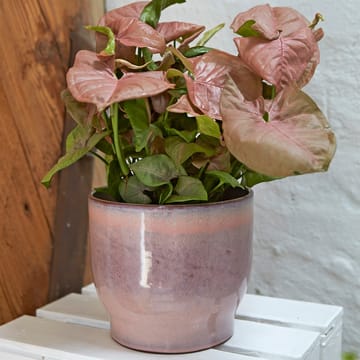 Knabstrup buitenbloempot Ø16,5 cm - Roze - Knabstrup Keramik