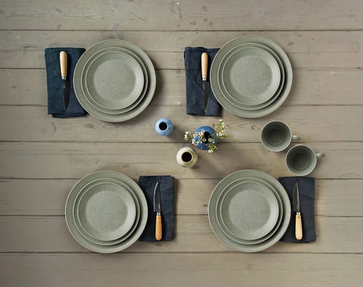 Knabstrup dinerbord olijfgroen, 22 cm Knabstrup Keramik