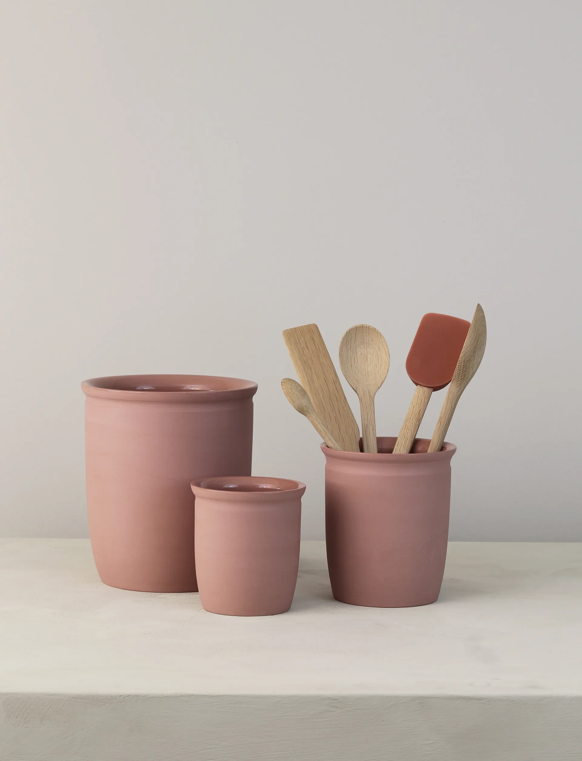 Knabstrup inmaakpot, Dark rose, 1 L Knabstrup Keramik