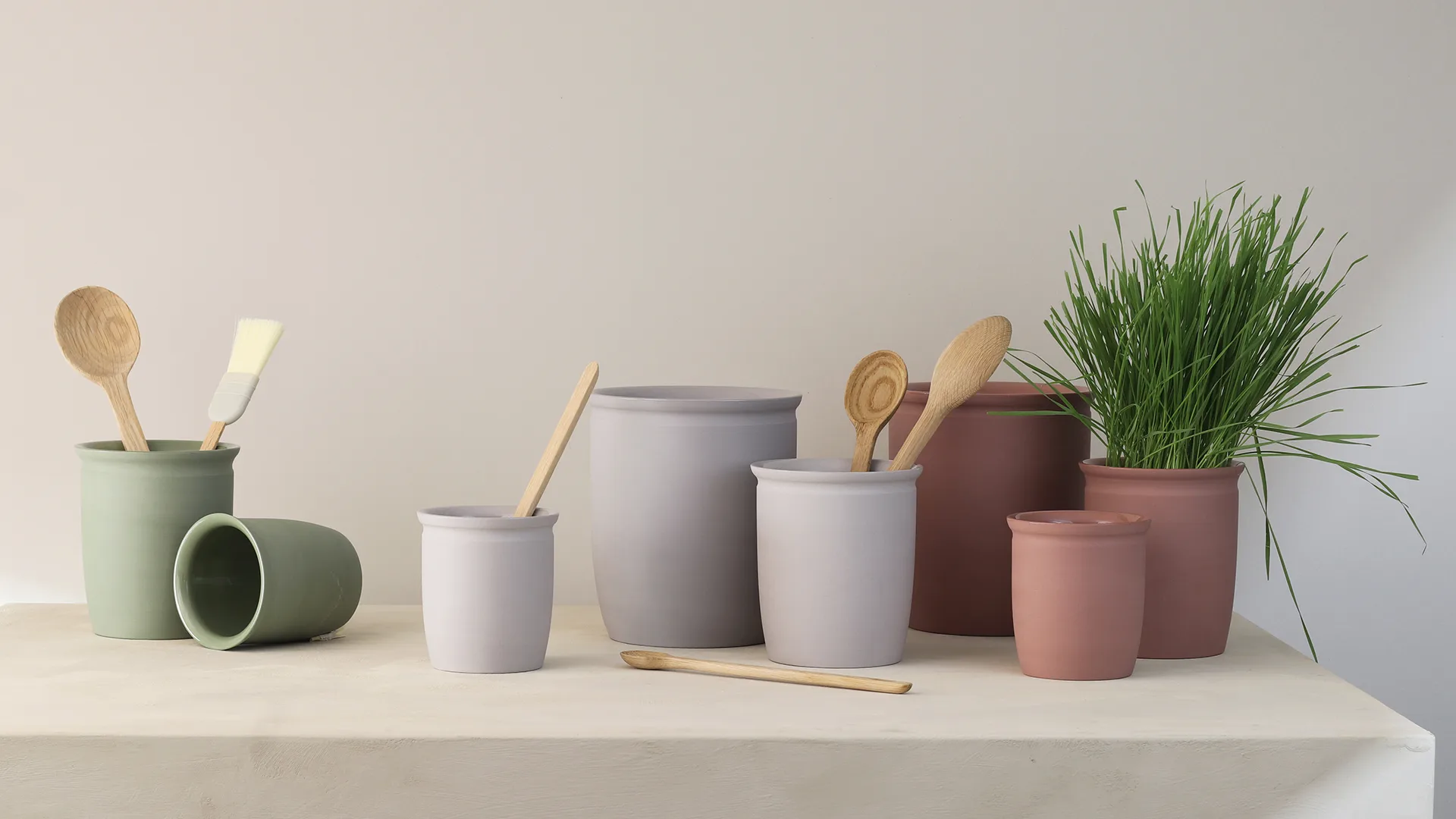 Knabstrup inmaakpot, Olive, 1 L Knabstrup Keramik