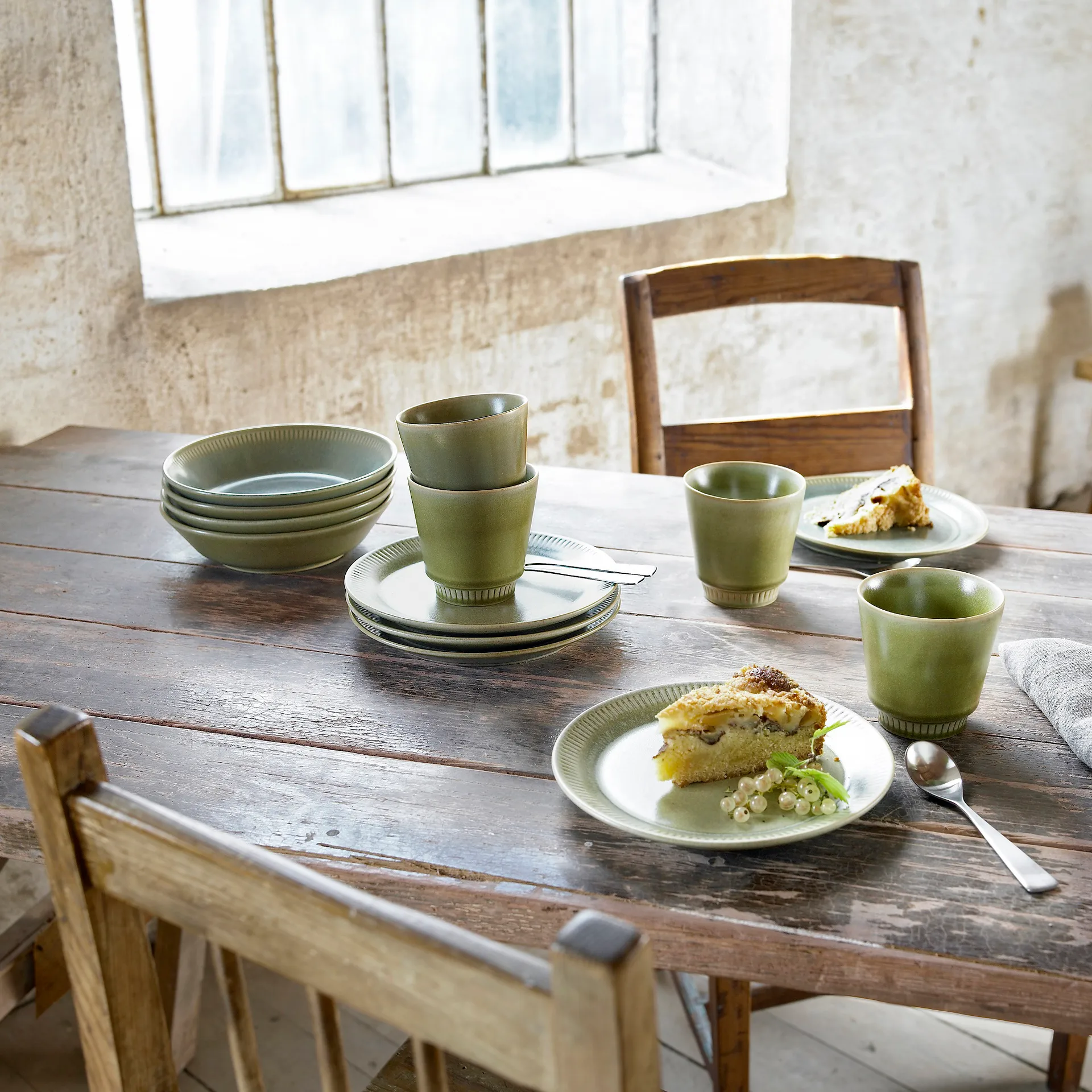 Knabstrup kop 28 cl, olijfgroen Knabstrup Keramik