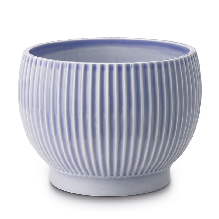 Knabstrup pot geribbeld Ø14,5 cm - Lavendelblauw - Knabstrup Keramik