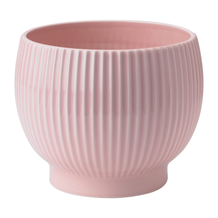 Knabstrup pot geribbeld Ø14,5 cm - Roze - Knabstrup Keramik