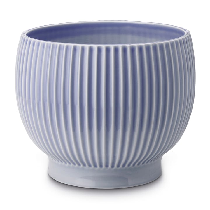 Knabstrup pot geribbeld Ø16,5 cm - Lavendelblauw - Knabstrup Keramik