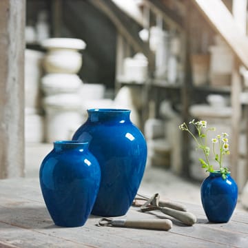 Knabstrup vaas 12,5 cm - donkerblauw - Knabstrup Keramik