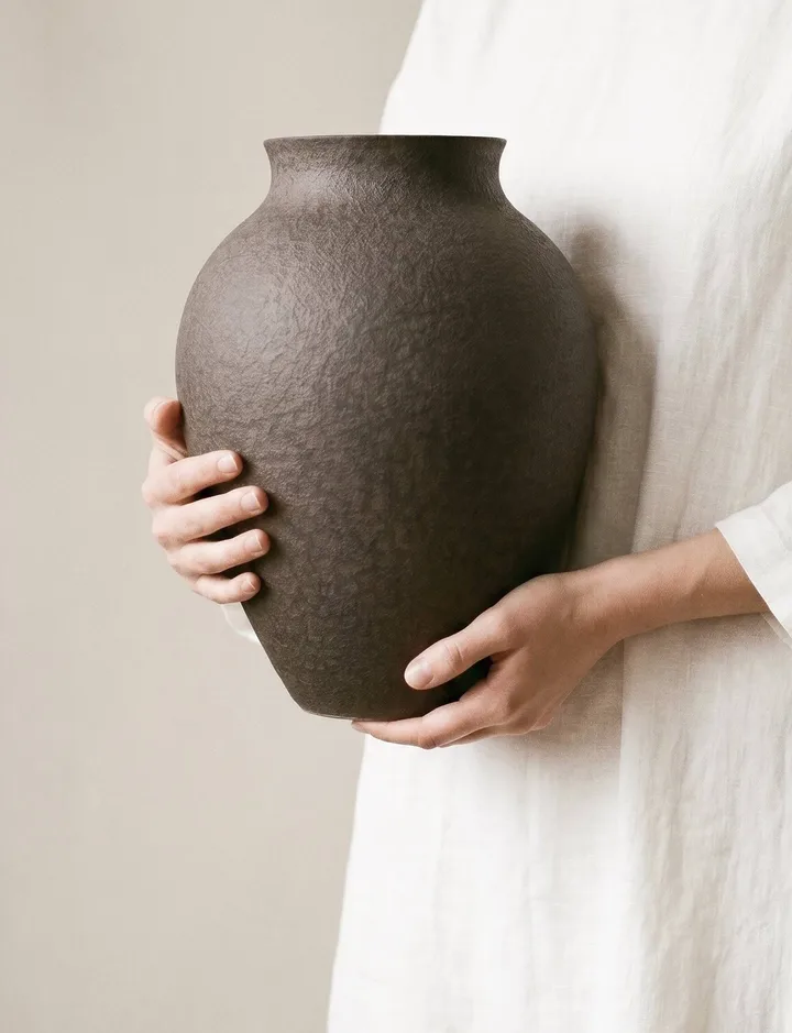 Knabstrup vaas 27 cm - Bark - Knabstrup Keramik