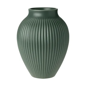 Knabstrup vaas ripple mat celadon groen - 20 cm - Knabstrup Keramik
