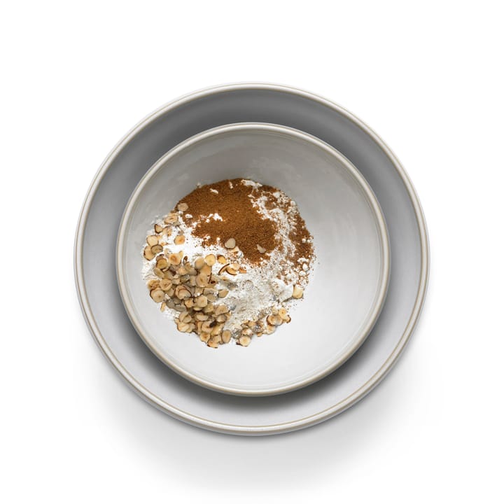 Tavola deegkom 2-delig, Wit Knabstrup Keramik