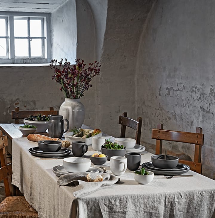 Tavola deegkom 2-delig, Wit Knabstrup Keramik