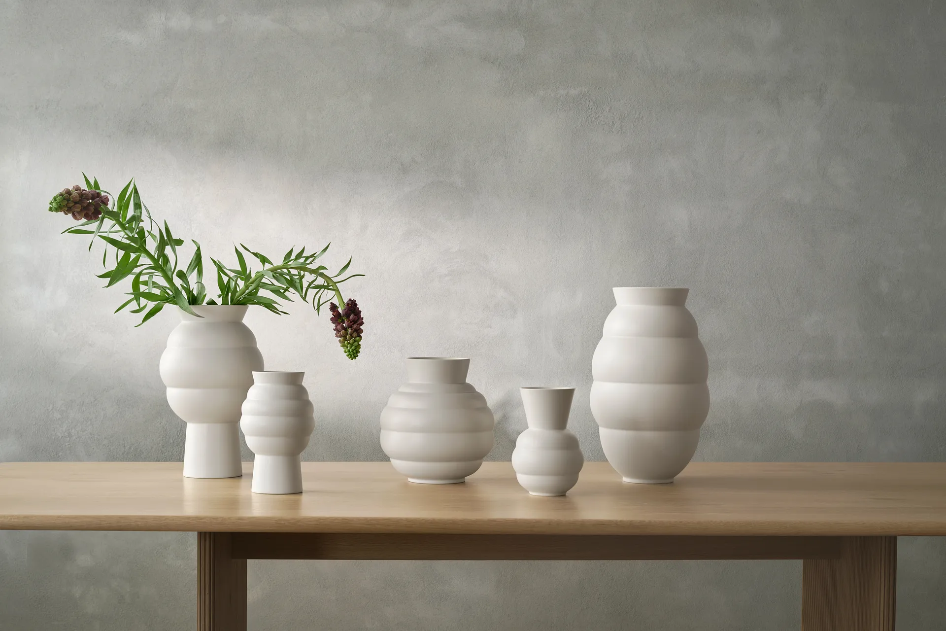 Tortus Archie vaas No3 26,5 cm, White Knabstrup Keramik