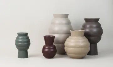 Tortus Archie vaas No4 37 cm - Dark grey - Knabstrup Keramik