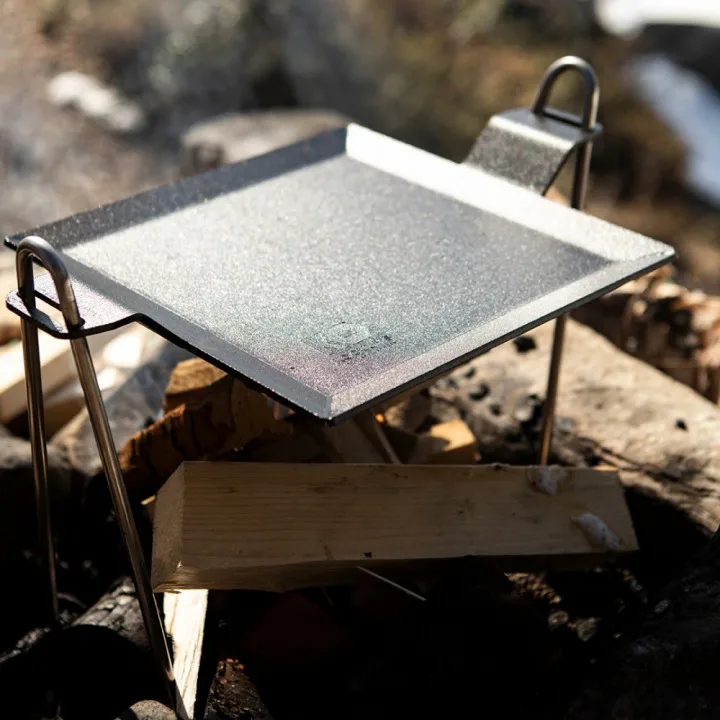 Bakplaat, 4 mm koolstaal, Bakoppervlak 22x22 cm Kockums Jernverk