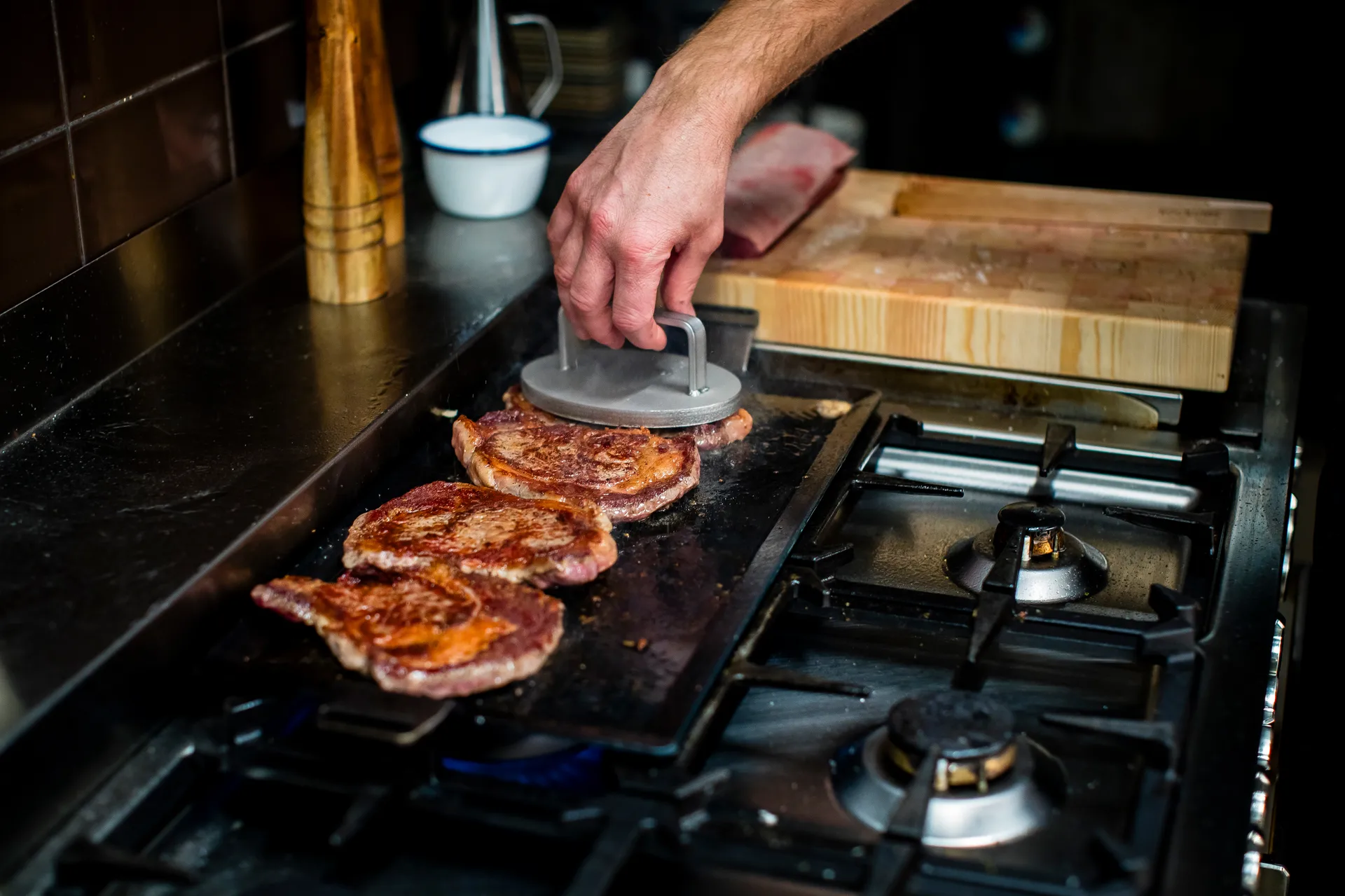 Bakplaat, 4 mm koolstaal, Bakoppervlak 45x22 cm Kockums Jernverk