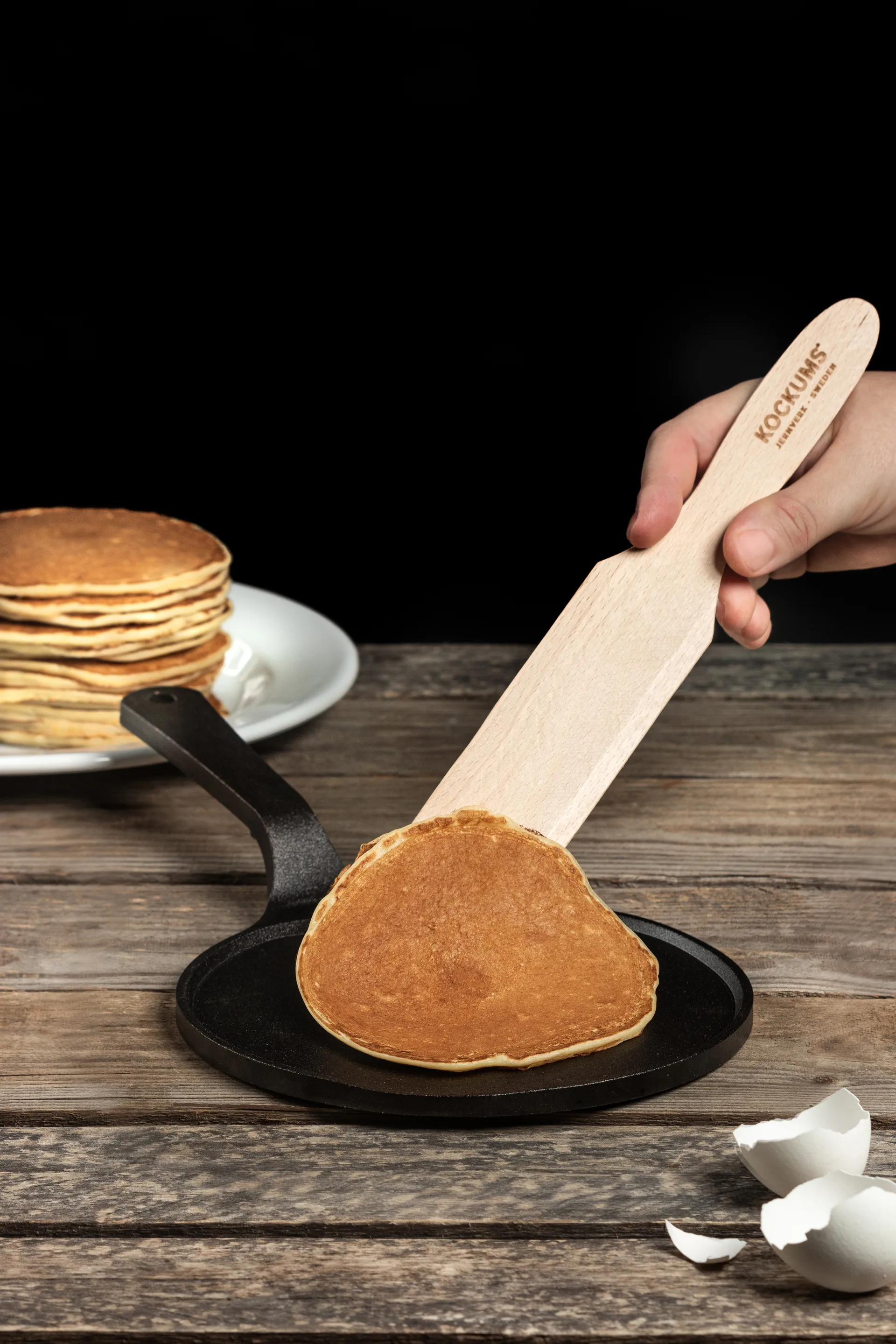 Crêpespan 18 cm, Zwart Kockums Jernverk