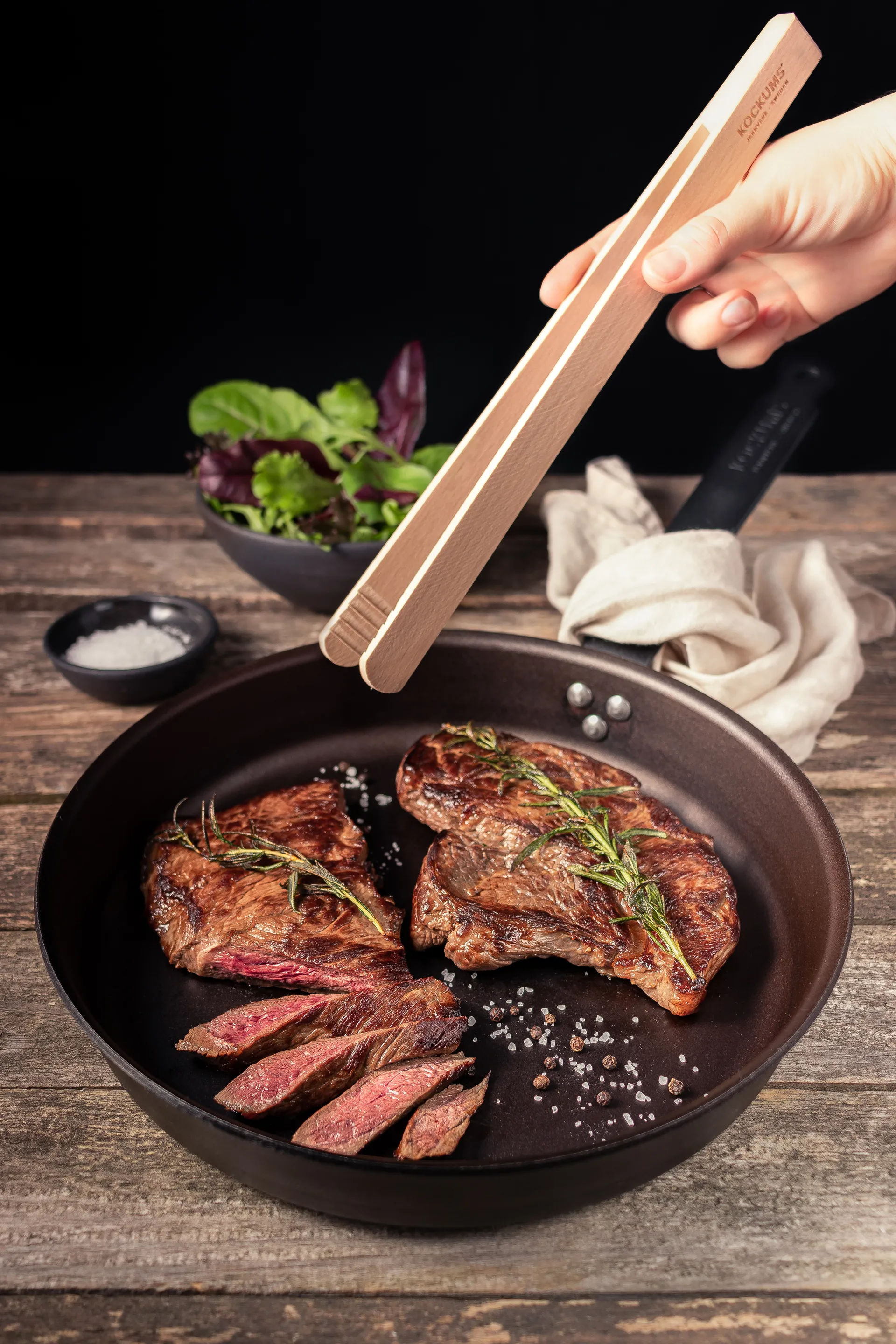 Kockums baktang 30 cm, Beukenhout Kockums Jernverk