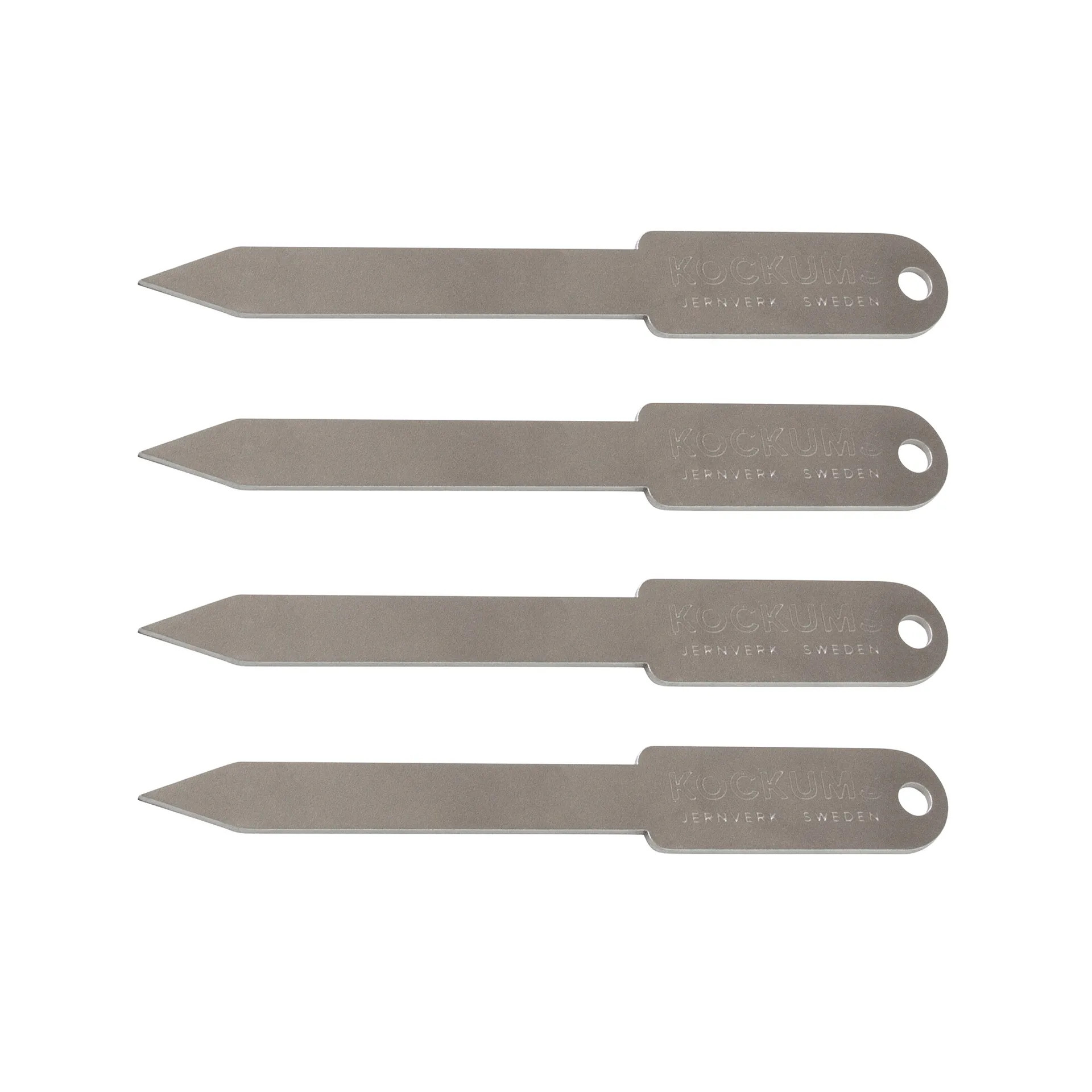Kockums hamburgerprikker 4-pack, Roestvrij staal Kockums Jernverk