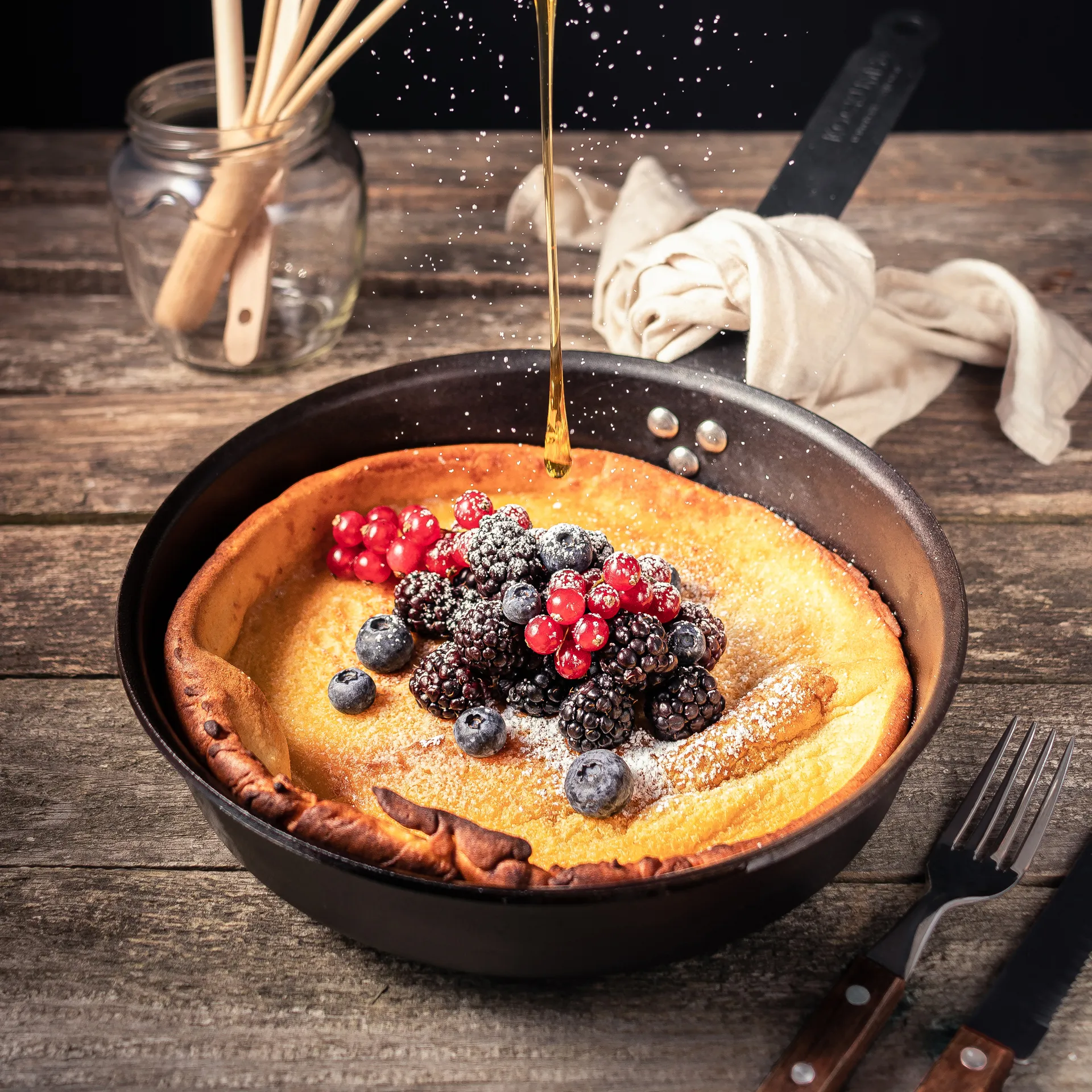 Kockums koekenpan koolstaal, 24 cm Kockums Jernverk