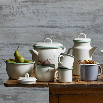 Kockums kookpan met deksel 0,7 l - Cream Lux - Kockums Jernverk