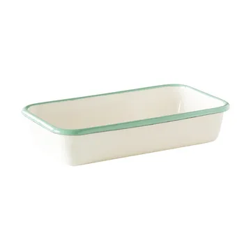 Kockums ovenschaal - Cream lux-groen, 23x13,5 cm - Kockums Jernverk