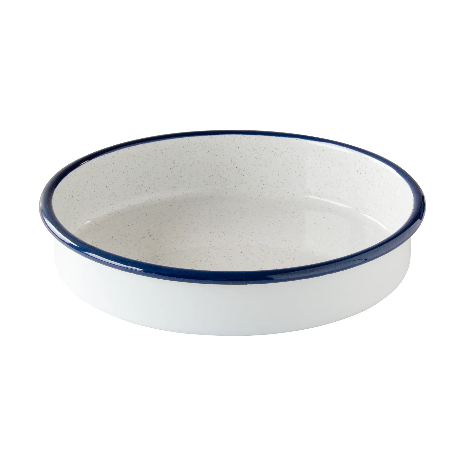 Kockums ovenschaal, Kockums white-blauw, rond, Ø24 cm Kockums Jernverk