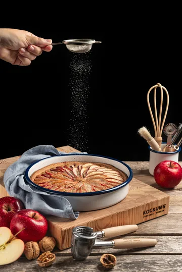 Kockums ovenschaal - Kockums white-blauw, rond, Ø24 cm - Kockums Jernverk