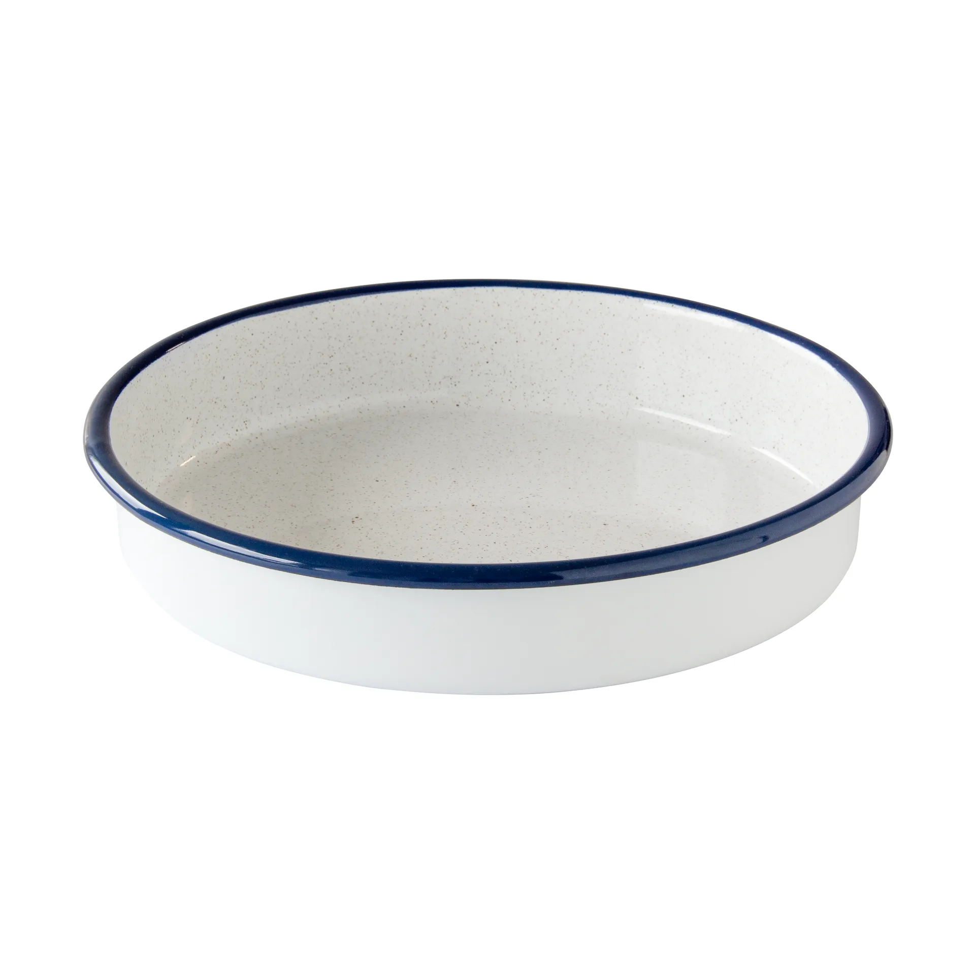 Kockums ovenschaal, Kockums white-blauw, rond, Ø28 cm Kockums Jernverk