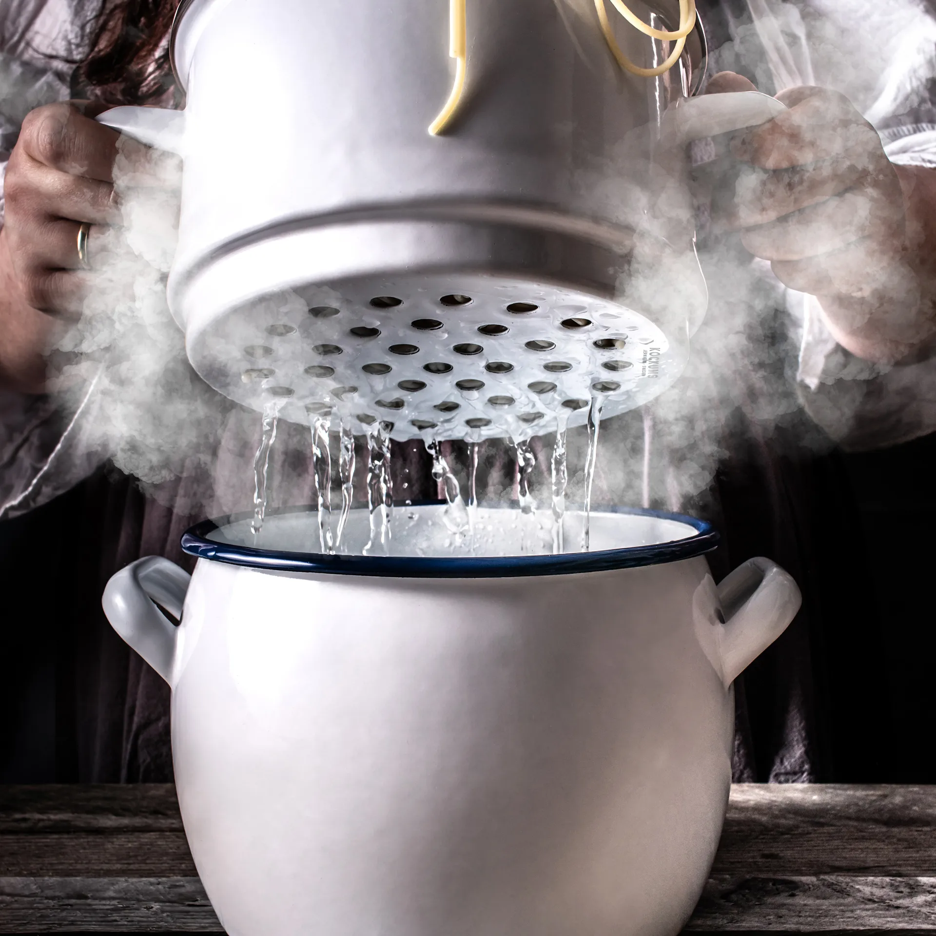 Kockums Pakket braadpan en vergiet, Kockums White Kockums Jernverk