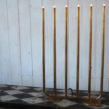 December 6 adventskandelaar - glans - Konsthantverk