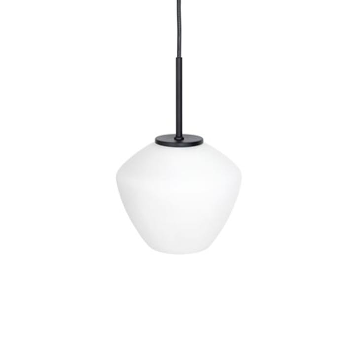 DK 1-Lage hanglamp - zwart/opaal - Konsthantverk