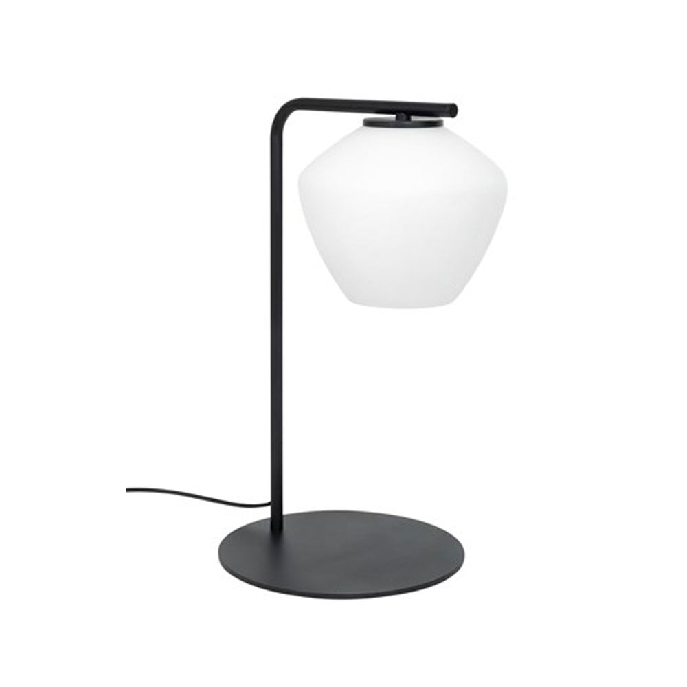 Konsthantverk DK tafellamp zwart/opaal | Scandinavisch Interieur | Bureau- & tafellampen | Zwart