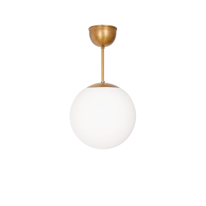 Funkis Glob pendel, Witte matte messing Ø25 cm Konsthantverk